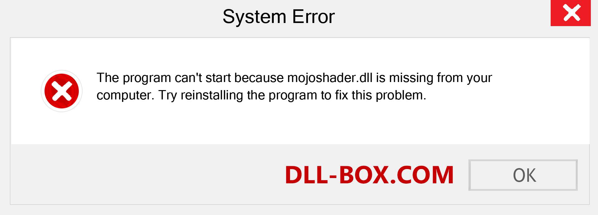 mojoshader.dll file is missing?. Download for Windows 7, 8, 10 - Fix  mojoshader dll Missing Error on Windows, photos, images
